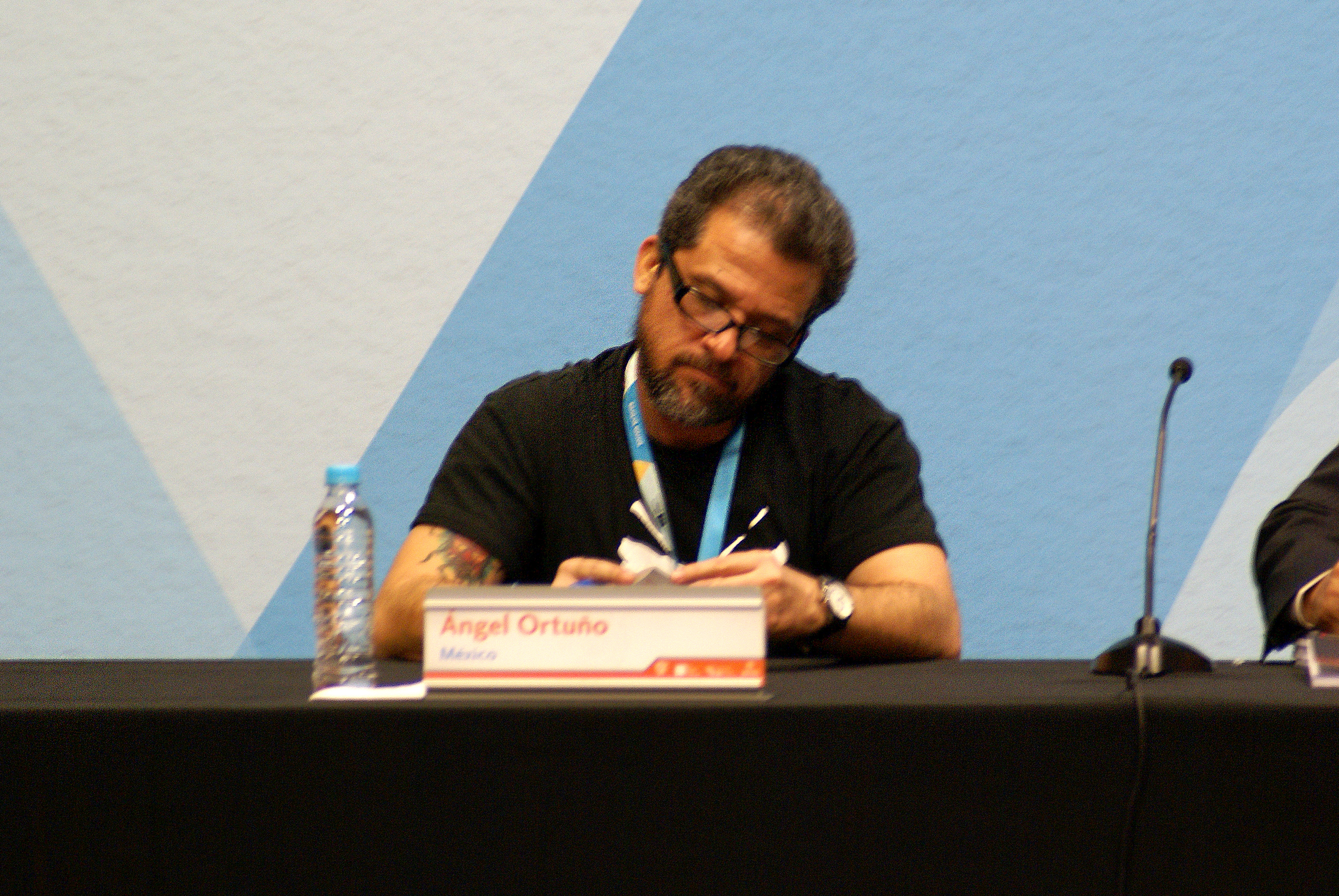 Ángel Manuel Ortuño Sahagún en la Feria Internacional del Libro en Guadalajara
